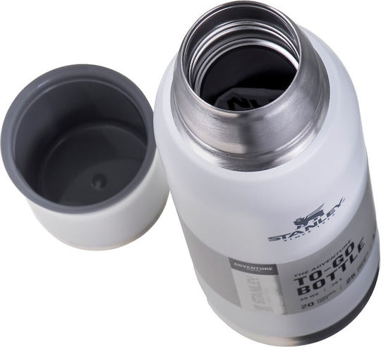 Stanley Adventure To-Go Bottle Thermos Stainless Steel BPA Free 750ml White with Handle