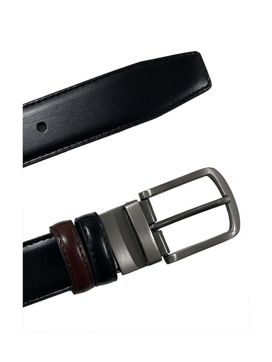 Ustyle Men's Artificial Leather Double Sided Belt Black