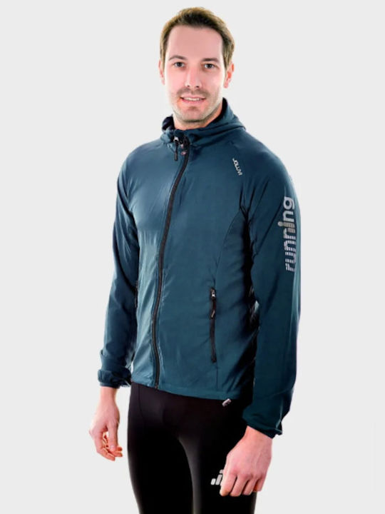 Joluvi Men's Sport Jacket Waterproof and Windproof Black