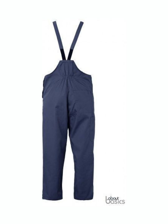 About Basics Work Coveralls Dungarees Cotton Navy Blue