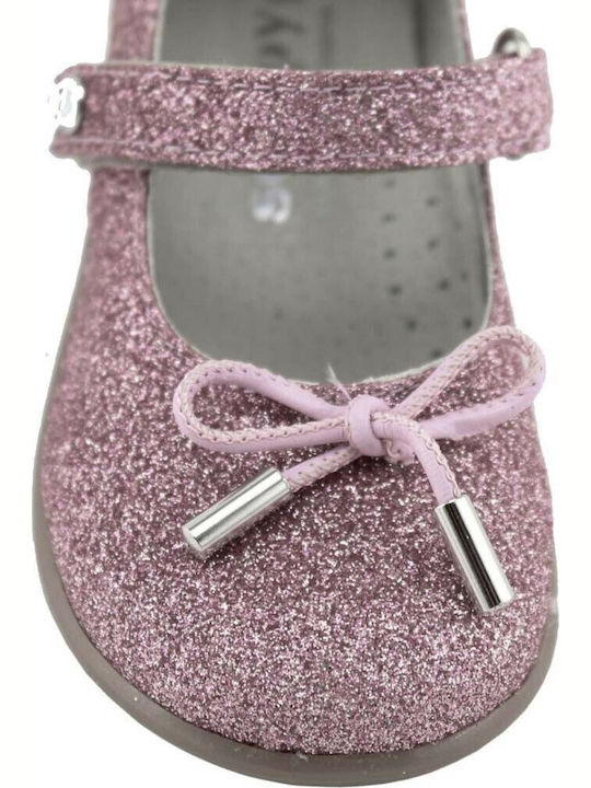 Scarpy Kids Ballerinas with Hoop & Loop Closure Pink