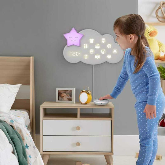 Fisher Price Nursery Night Light Lumaloo Battery Multicolour with Grey & Blue Light