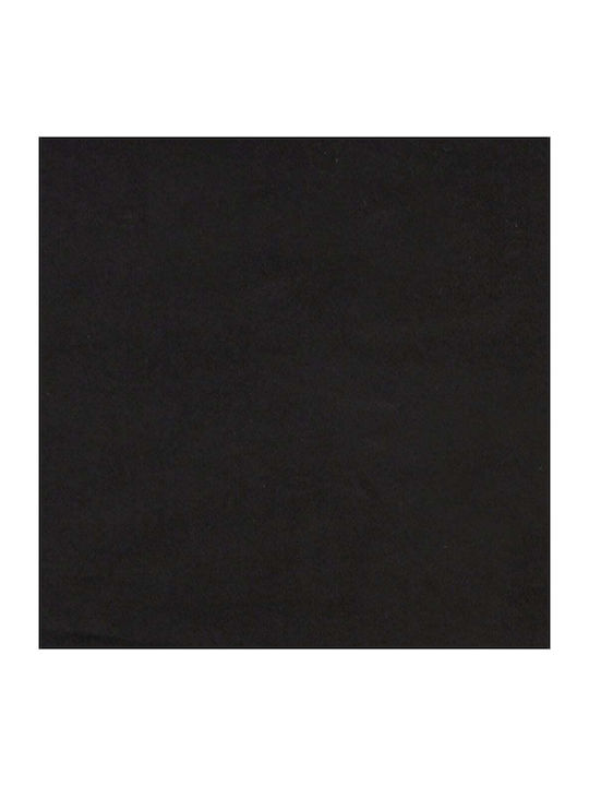 Canapea Cu Trei Locuri Catifea Neagră 198x77x80cm