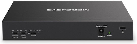 Mercusys MS110P Unmanaged L2 PoE+ Switch με 10 Θύρες Ethernet