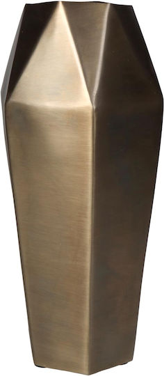ArteLibre Vază Metalică Aurie Φ11xÎ25.5cm
