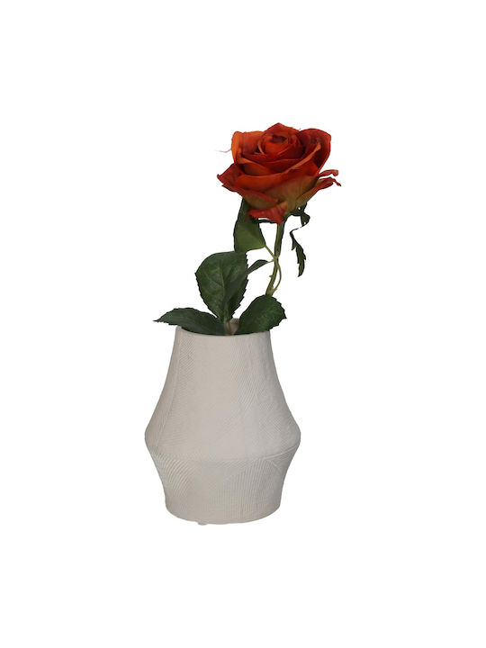 ArteLibre Decorative Vase Ecru 12x12x15.3cm