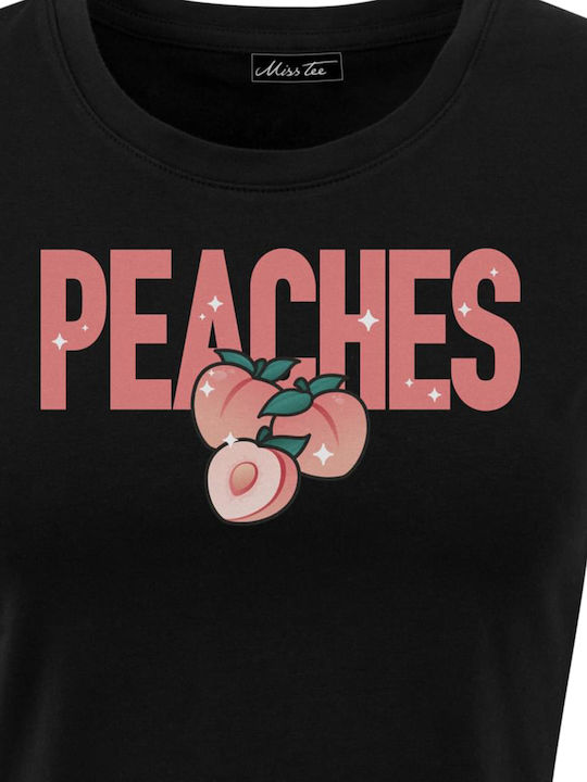 Γυναικείο Crop T-shirt Μαύρο