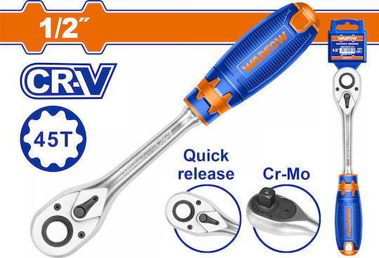 Wadfow Chei cu clichet 45 Dinti cu Patrat 1/2" Lungime 26cm.