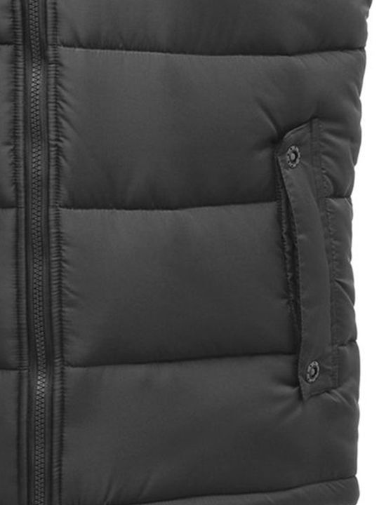 Sleeveless Jacket Puffer Seal Grey/Black