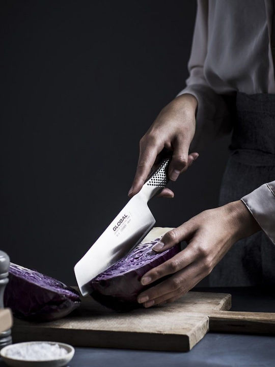 Global G Cuțit Nakiri din Oțel Inoxidabil 18cm