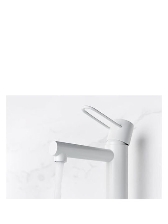 Imex Milos Mixing Sink Faucet White