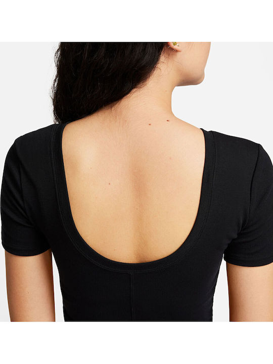 Sportswear Women's Athletic Blouse Short Sleeve Black