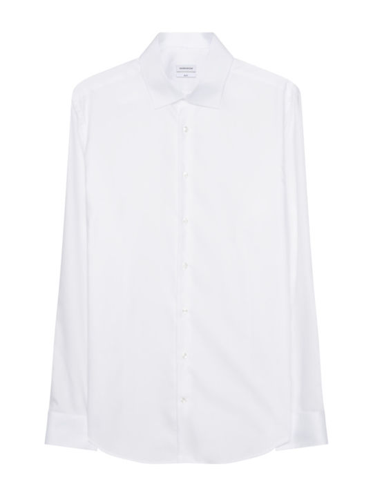 Seidensticker Men's Shirt Long Sleeve Cotton White