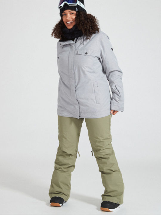 Roxy Billie ERJTJ03367-SJEH Frauen Jacke aus für Ski & Snowboard Gray