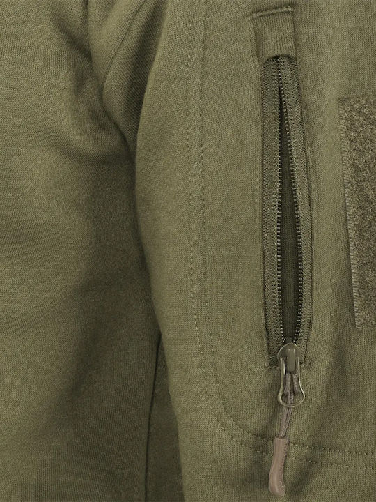 Mil-Tec Men's Sweatshirt with Hood and Pockets Ranger Green