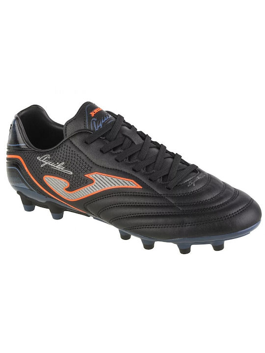 Joma Aguila Low Football Shoes FG with Cleats Black