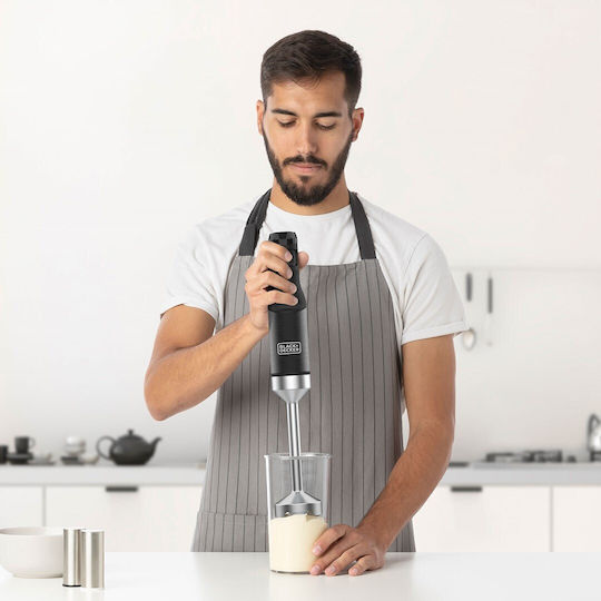 Black & Decker Ръчен Блендер с Неръждаема Пръчка 1500W Черен