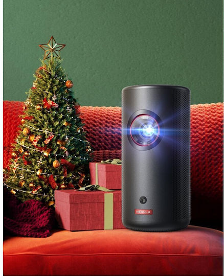 Nebula by Anker Nebula Capsule 3 D2426211 Projektor DLP Full HD Laser mit Wi-Fi und Eingebauten Lautsprechern Schwarz