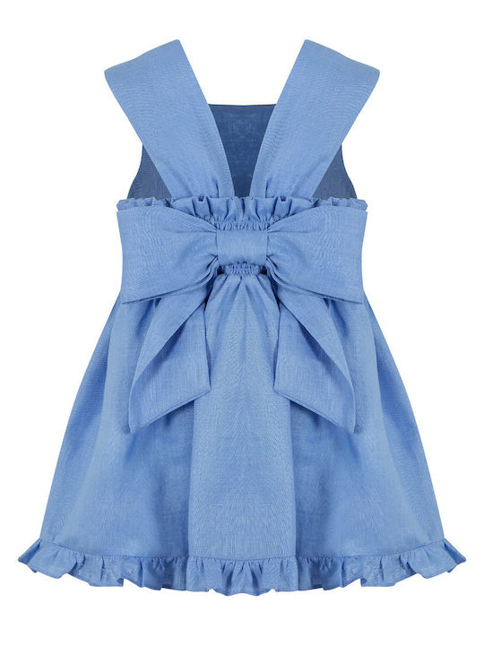 Lapin Kids Dress Floral Sleeveless Light Blue