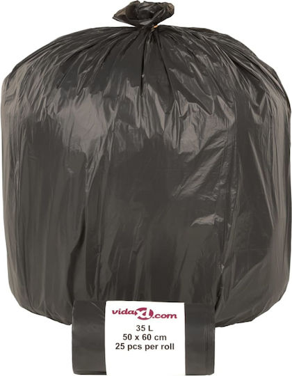 vidaXL Trash Bags Capacity 35lt 50x60cm 250pcs Black