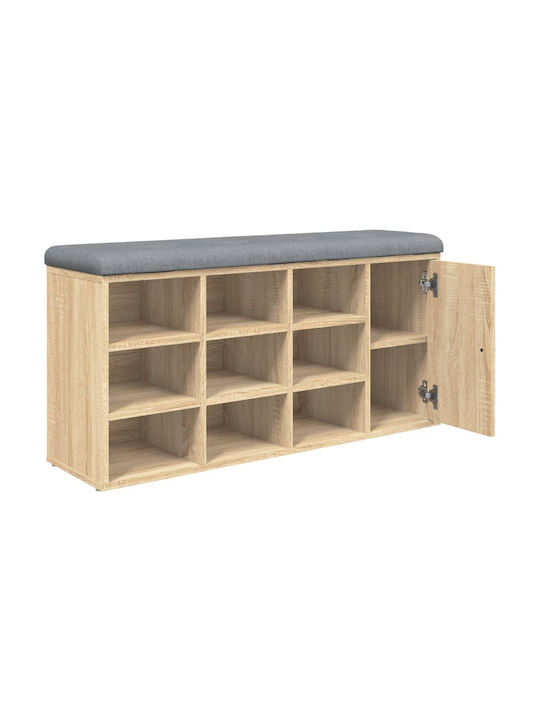 Entry Furniture with Shoe Rack & Bench Coffee 102x32x50cm