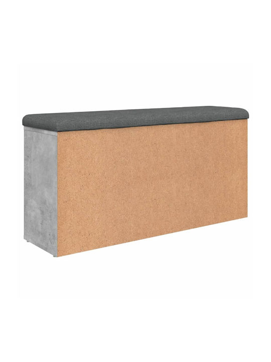 Entry Furniture with Shoe Rack & Bench Gray 102x32x50cm