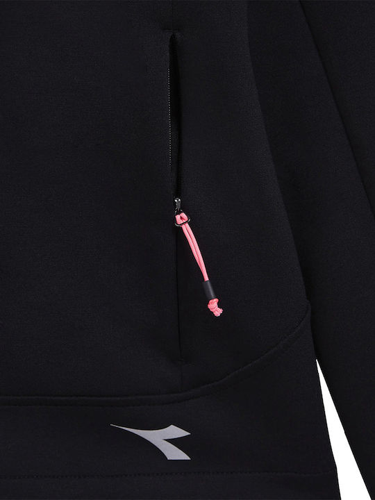 Women's Short Sports Jacket for Winter Black
