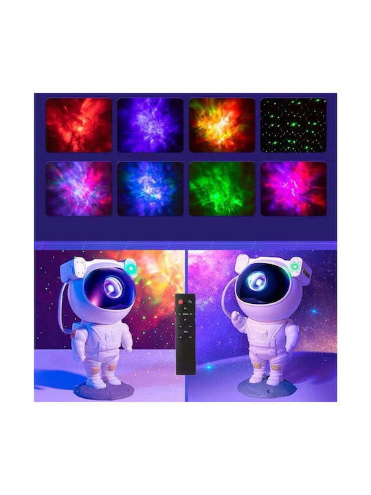 Kids Projector Lamp Astronaut White 21εκ.
