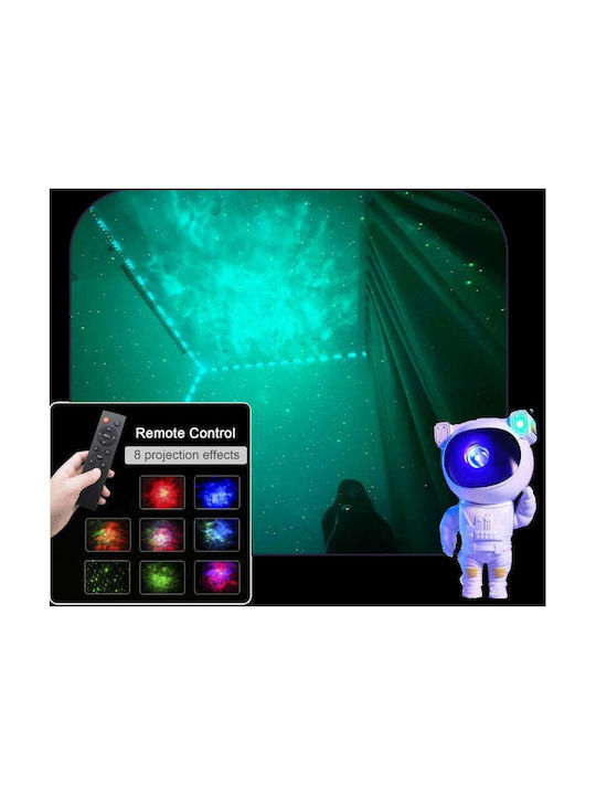 Kids Projector Lamp Astronaut White 21εκ.
