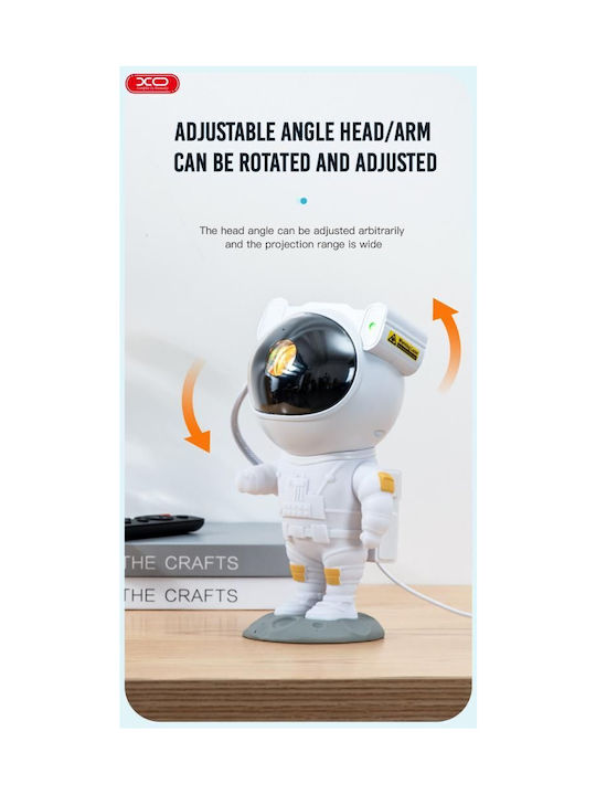 Kids Projector Lamp Astronaut White 21εκ.