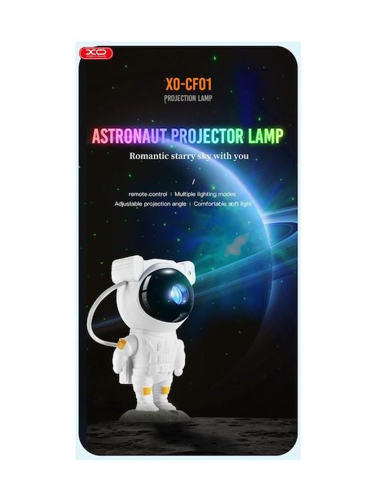 Kids Projector Lamp Astronaut White 21εκ.