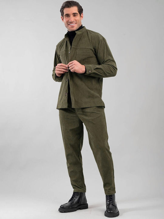 Pantaloni cu Croială Largă Khaki