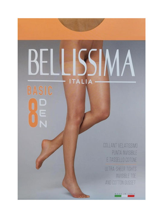 Bellissima Women's Pantyhose Sheer 8 Den Caramel