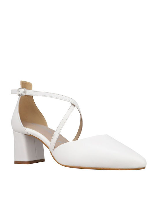 Tamaris Leather White Heels