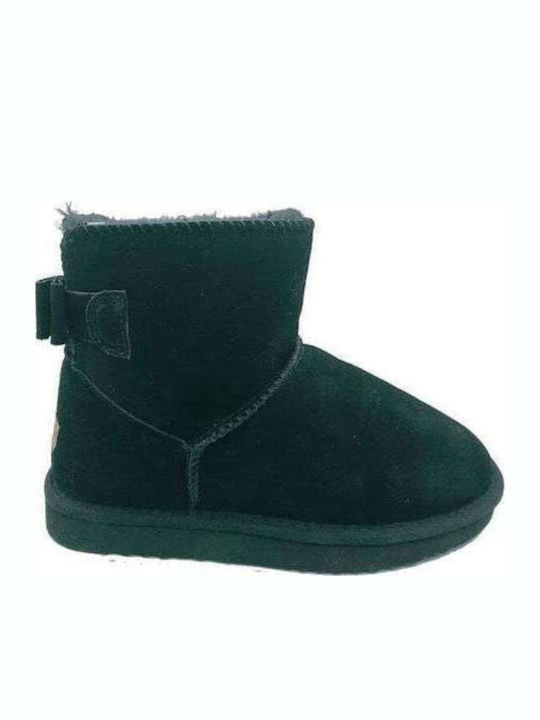 Suede Παιδικά Μποτάκια Μαύρα