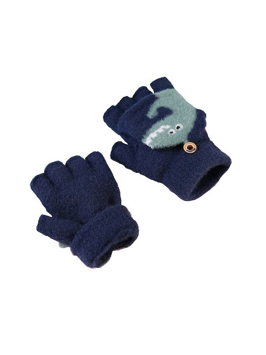 Tatu Moyo Kids Gloves Fingerless Navy Blue 1pcs