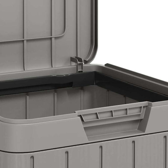 vidaXL Πλαστικός Κάδος Απορριμμάτων 80lt Γκρι
