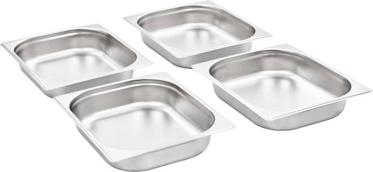 vidaXL Σκεύος Gastronorm Ανοξείδωτο GN1/2 με Βάθος 65mm