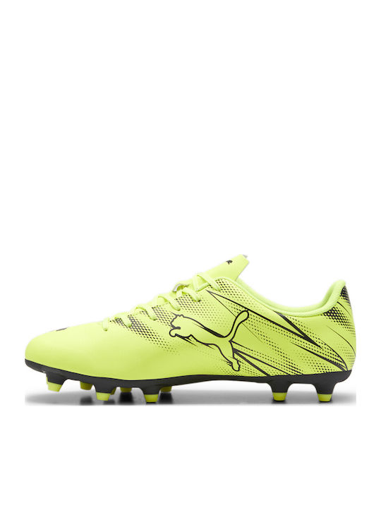 PUMA Attacanto Ποδοσφαιρικά Παπούτσια με Τάπες FG/AG Κίτρινα