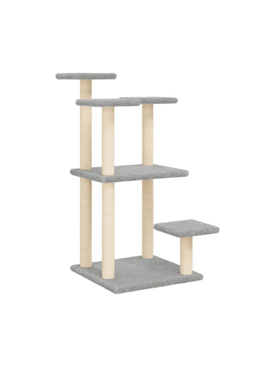vidaXL Scratching Cats Scratching Post Cat Trees Gray 5 levels 57x61x98.5cm