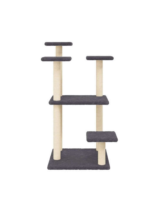 vidaXL Scratching Cats Scratching Post Cat Trees Gray 4 levels 57x61x98.5cm