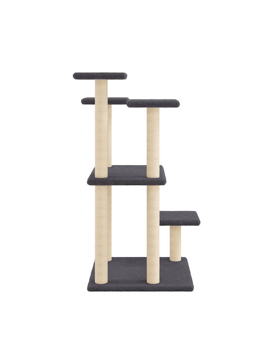 vidaXL Scratching Cats Scratching Post Cat Trees Gray 4 levels 57x61x98.5cm