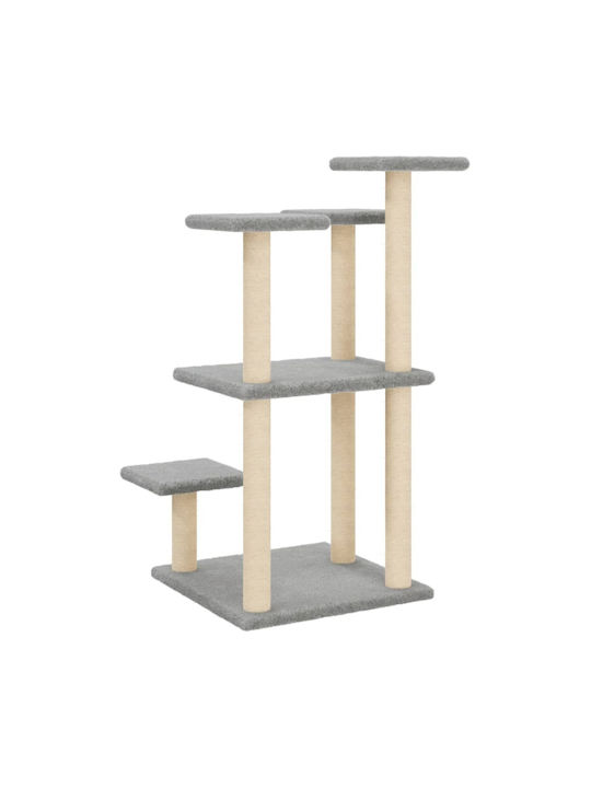 vidaXL Scratching Cats Scratching Post Cat Trees Gray 5 levels 57x61x98.5cm