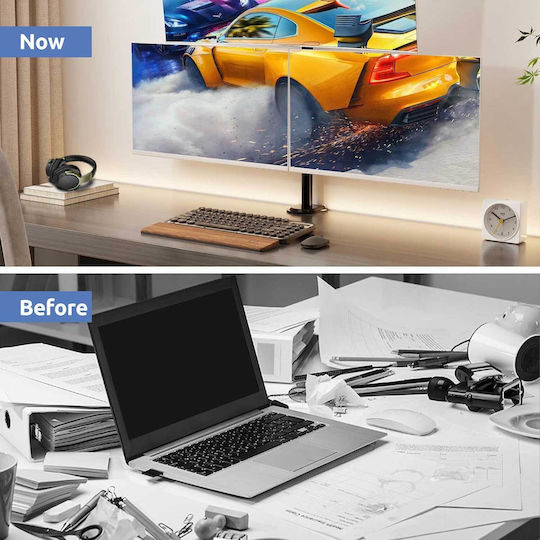 MounTeck Halterung Auf dem Schreibtisch für 3 Monitore bis 35" mit Arm
