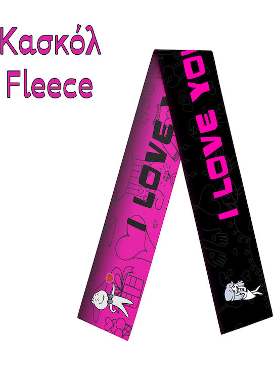 Γυναικείο Fleece Κασκόλ Φούξια