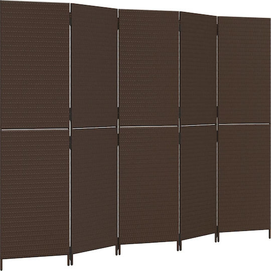 vidaXL Dekorativer Raumteiler aus Leinwand 245x180cm