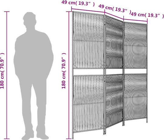 vidaXL Διακοσμητικό Παραβάν από Καμβά 147x180cm