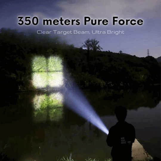 Ledholics Rechargeable Flashlight LED with Maximum Brightness 3200lm