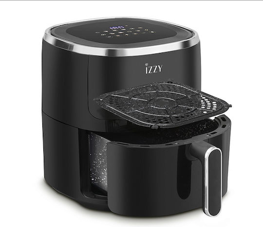 Izzy Digital Air Fryer 4.5Lt Ceramic with Window IZ-8222 Air Fryer 4.5lt Black