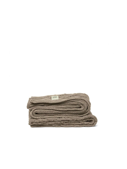 Mamas & Papas Blanket Nursery Swaddling Blankets Knitted Beige 70x90cm